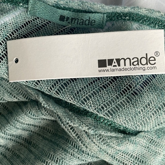 LAmade Teal Textured Women's Top - Picture 4 of 5